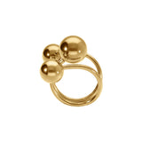 Bague en acier doré 810j492