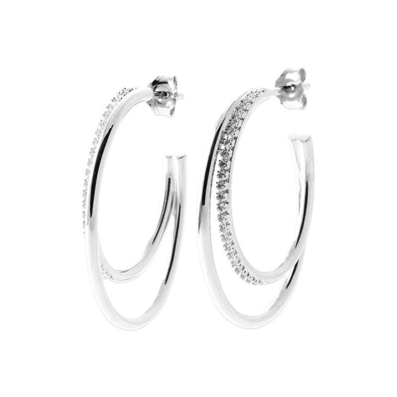 Boucles créoles argent 680-1296