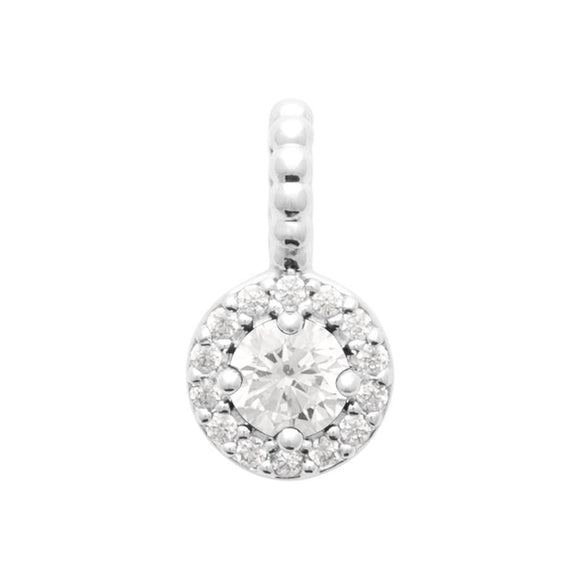 Pendentif en argent + zirconium 664-279