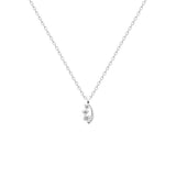 Pendentif en argent + 3 zirconiums 664-285