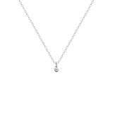 Pendentif en argent un zirconium (très petit) 664-287