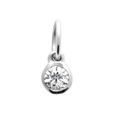 Pendentif en argent un zirconium (très petit) 664-287