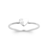 Bague coeur en Argent 611-3973