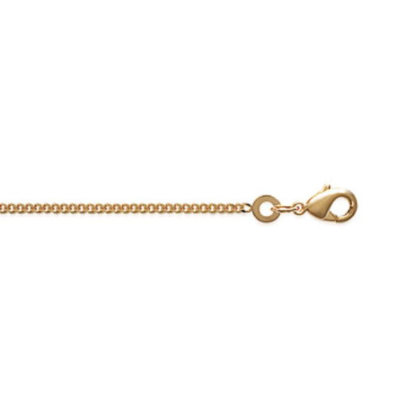 Chaine maille gourmette en plaqué or 1.60mm