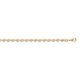 Bracelet en plaqué or maille grain de café