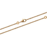 Chaine maille forçat diamantée en plaqué or 1.5 mm