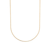 Chaine maille forçat en plaqué or 1.3 mm