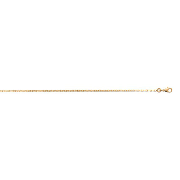 Chaine maille forçat en plaqué or 1.3 mm