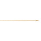 Chaine maille forçat en plaqué or 1.3 mm
