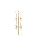 Boucles d'oreilles en plaqué or avec perles 782-997