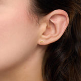 Boucles d'oreilles dauphins enfant en plaqué or 786-110