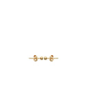 Boucles boules 3mm plaqué or 784-733