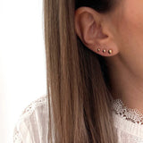 Boucles boules 4mm plaqué or 784-626