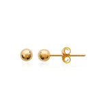 Boucles boules 5mm plaqué or 784-732