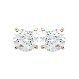 Boucles en plaqué or + zirconium 784-734