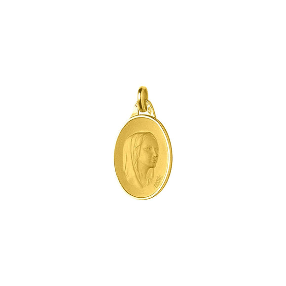Médaille Vierge Marie en or jaune 18ct 369-184