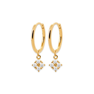 Boucles créoles plaqué or 780-554