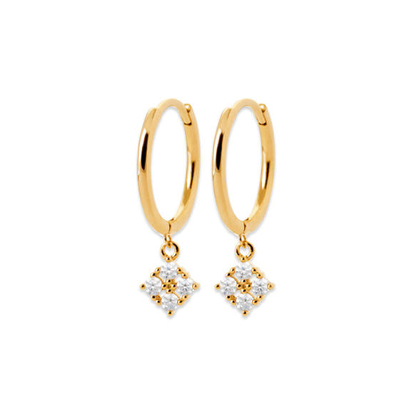 Boucles créoles plaqué or 780-554