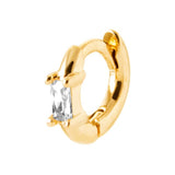 Piercing en plaqué or très petite créole 780-602