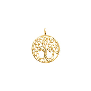 Pendentif arbre de vie en plaqué or 763-88