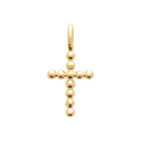 Pendentif croix en plaqué or 762-137