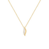 Pendentif en plaqué or et zirconium 764-42
