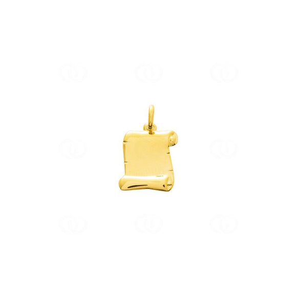 Pendentif parchemin en or 18ct 360-350