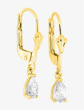 Boucles d'oreilles en or jaune 9ct et zirconiums 482-111