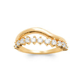 Bague en plaqué or 711-380