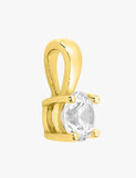 Pendentif solitaire en or 18ct et zirconium 363-104