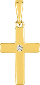 Pendentif croix en or 18 ct 360-369