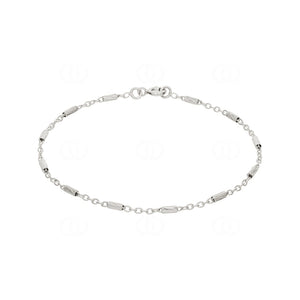 Bracelet tubes en argent 645-2056