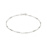 Bracelet tubes en argent 645-2056