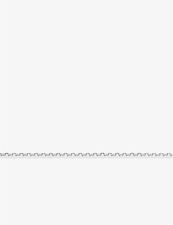 Chaine en argent maille cheval 50 cm 650-4762