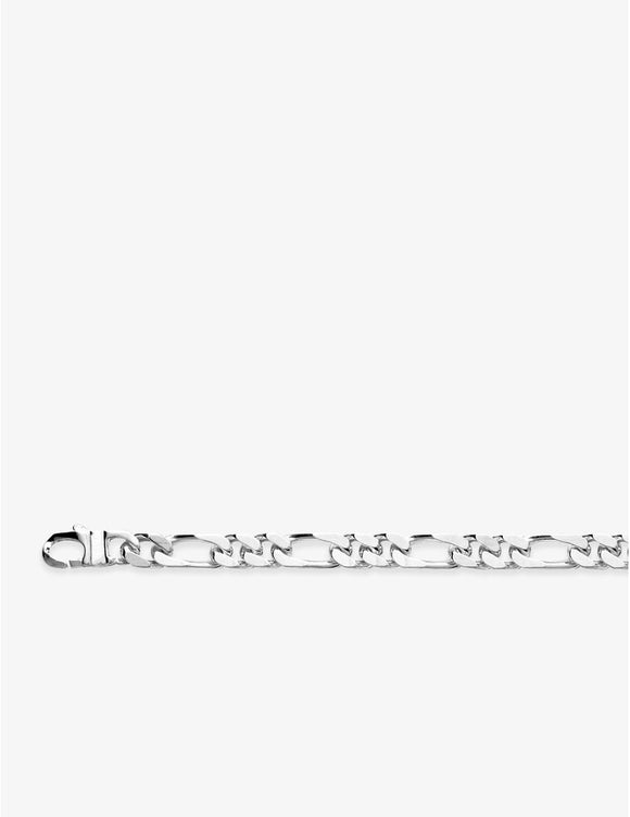 Chaine en argent maille figaro 3 + 1  55 cm 650-4763