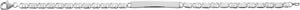 Bracelet d'identité en argent 647-60