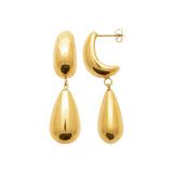 Boucles en acier doré 880j1094