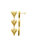Boucles en acier doré 880j1040