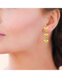 Boucles en acier doré 880j1040