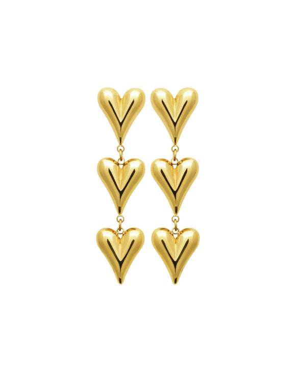 Boucles en acier doré 880j1040