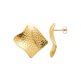 Boucles en acier doré 880j1093