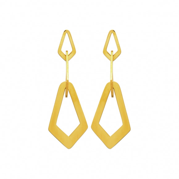 Boucles en acier doré 880j1046