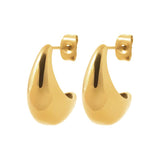 Boucles en acier doré 880j1084