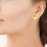 Boucles en acier doré 880j1207