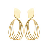 Boucles en acier doré 880j1174