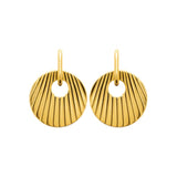 Boucles d'oreilles en acier doré 880j1216