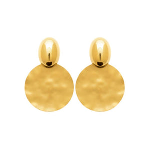 Boucles d'oreilles en acier doré 880J1221