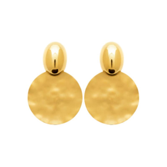 Boucles d'oreilles en acier doré 880J1221