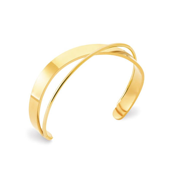 Bracelet Jonc en acier doré 840j-1075