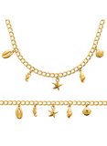 Collier en acier doré 850-681